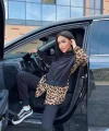 Kadın Leopar Ve Gömlek Detay Sweat Ve Pantolon Kili Takım