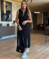 Kadın Modal Kumaş Fermuarlı Kolsuz Midi Boy Elbise