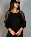 Kadın Omuzları File Detay Fakir Kol Bluz
