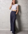 Kadın Pileli Gizli Cep Detay Salaş Pantolon