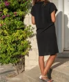 Kadın Polo Yaka Detaylı Aerobin Kumaş Elbise