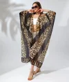 Kadın Rahat Kesim Şifon Kimono - Leopar