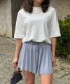 Kadın Sandy Kumaş Bağıcık Detaylı şort