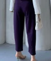 Kadın Scuba Krep Likralı Yan Fermuarlı Lastikli Harem Pantolon