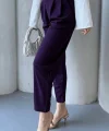 Kadın Scuba Krep Likralı Yan Fermuarlı Lastikli Harem Pantolon