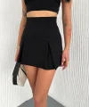 Kadın Şortlu Etek - Siyah