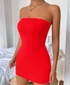 Kadın Straplez Mini Elbise