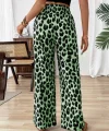 Kadın Süprem Kumaş Beli Lastikli Leopar Desen Pantolon