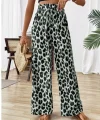 Kadın Süprem Kumaş Beli Lastikli Leopar Desen Pantolon