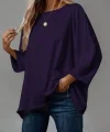Kadın Truvakar Kollu Bisiklet Yaka Viskon Bluz