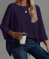 Kadın Truvakar Kollu Bisiklet Yaka Viskon Bluz