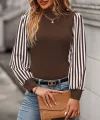 Kadın Uzun Kollu Balıkçı Yaka Bürümcük Bluz