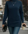 Kadın Uzun Kollu Balıkçı Yaka Triko Bluz