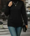 Kadın Uzun Kollu Balıkçı Yaka Triko Bluz