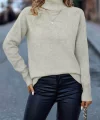 Kadın Uzun Kollu Balıkçı Yaka Triko Bluz