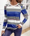 Kadın Uzun Kollu Bisiklet Yaka Düğme Detaylı Desenli Süprem Bluz