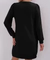 Kadın Uzun Kollu Bisiklet Yaka Iki Iplik Elbise