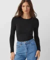 Kadın Uzun Kollu Bisiklet Yaka Süprem Bluz
