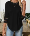 Kadın Uzun Kollu Bisiklet Yaka Truvakar Kollu Viskon Bluz