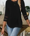 Kadın Uzun Kollu Bisiklet Yaka Truvakar Kollu Viskon Bluz