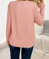 Kadın Uzun Kollu Bisiklet Yaka Viskon Bluz