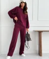 Kadın Uzun Kollu Geniş Kesim Modal Bluz Ve Pantolon Ikili Takım