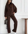 Kadın Uzun Kollu Geniş Kesim Modal Bluz Ve Pantolon Ikili Takım