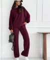 Kadın Uzun Kollu Geniş Kesim Modal Bluz Ve Pantolon Ikili Takım