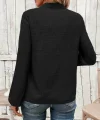 Kadın Uzun Kollu Hakim Yaka Bluz