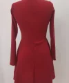 Kadın Uzun Kollu Inci Yakalı Kısa Ithal Krep Elbise