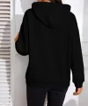 Kadın Uzun Kollu Kapşonlu Bağcıklı Cepli Capitone Sweatshirt