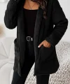Kadın Uzun Kollu Kapşonlu önden Fermuarlı Cepli Welsoft Ceket