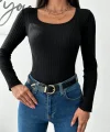 Kadın Uzun Kollu Kaşkorse Bluz