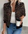 Kadın Uzun Kollu önden Fermuarlı Modal Ceket