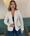 Kadın Uzun Kollu önü Açık Blazer Ceket