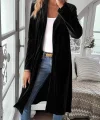 Kadın Uzun Kollu önü Açık Kolları Uzun Midi Ceket