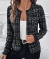 Kadın Uzun Kollu önü Açık şanel Kısa Ceket