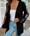 Kadın Uzun Kollu önü Açık şardonlu Kaşkorse Ceket