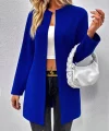 Kadın Uzun Kollu önü Açık Uzun Modal Ceket