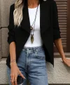 Kadın Uzun Kollu önü Açık Yakalı Süet Ceket