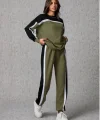Kadın Uzun Kollu şerit Detay Eşofman Takım