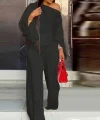 Kadın Uzun Kollu Tek Omuz Açık Ispanyol Kol Salaş Sandy Ikili Takım