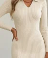 Kadın Uzun Kollu Triko Elbise
