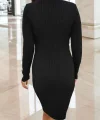 Kadın Uzun Kollu V Yaka Triko Elbise