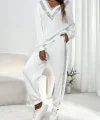 Kadın Uzun Kollu V Yakalı Pulpayetli Viskon Iki Iplik Bluz Ve Pantolon