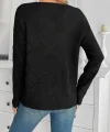 Kadın Uzun Kollu V Yakalı Triko Bluz