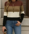 Kadın Uzun Kollu Yarı Balıkçı Yaka Triko Kazak