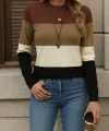 Kadın Uzun Kollu Yarı Balıkçı Yaka Triko Kazak