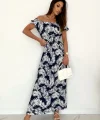 Kadın Yaprak Desenli Elbise