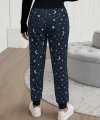 Kadın Yüksek Bel Bağcıklı Desenli Iki Iplik Pantolon